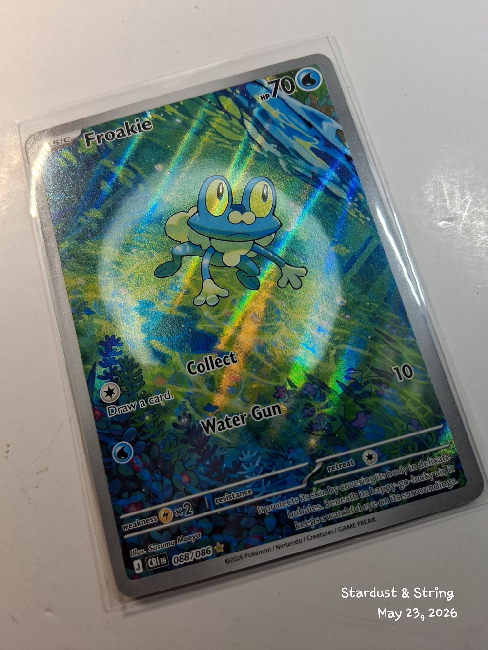 Froakie 088/086 Illustration Rare Chaos Rising Pokemon Card NM Holo - Picture 7 of 7